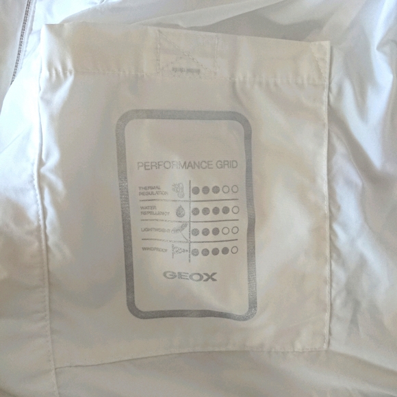 🚫SOLD🚫 Geox Italian Patent Respira Water Repellent White Jacket - Picture 8 of 9